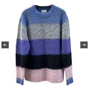 Acne mohair striped sweater XS
